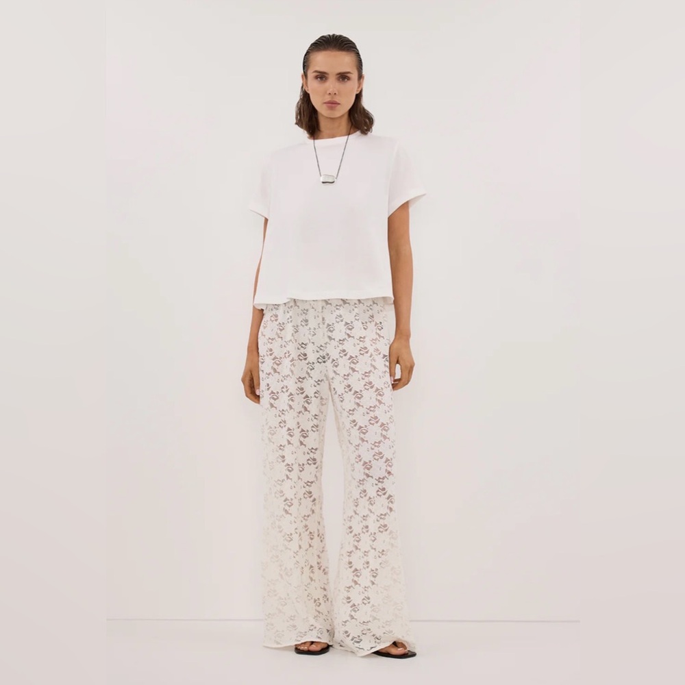 DISSH Loula White Lace Pant NWT